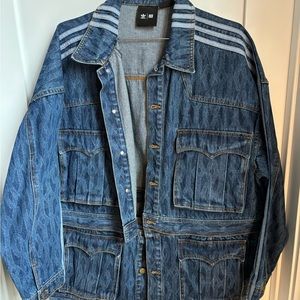Adidas x Ivy Park convertible oversized denim jacket (unisex Sm)